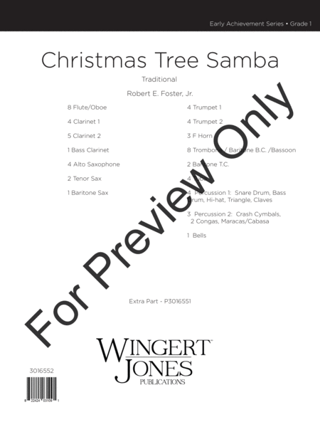 Christmas Tree Samba - Full Score image number null