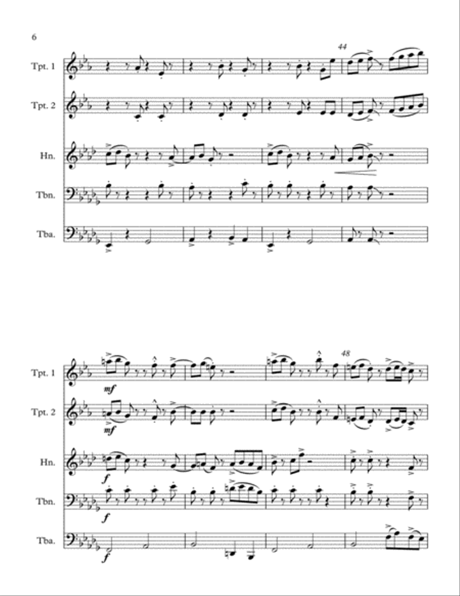 Retro Brass Retro Brass Brass Ensemble scores gallery preview page 6