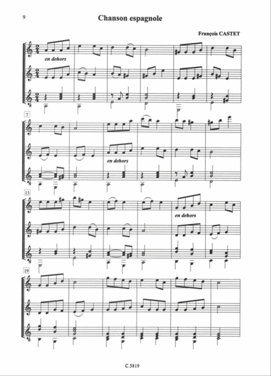 Trios (7) Guitar Ensemble scores gallery preview page 2