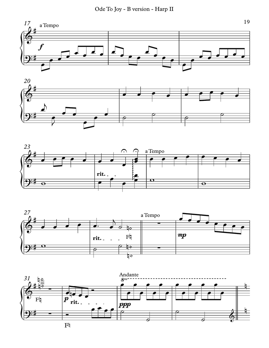 Ode to Joy, B Version Harp II image number null