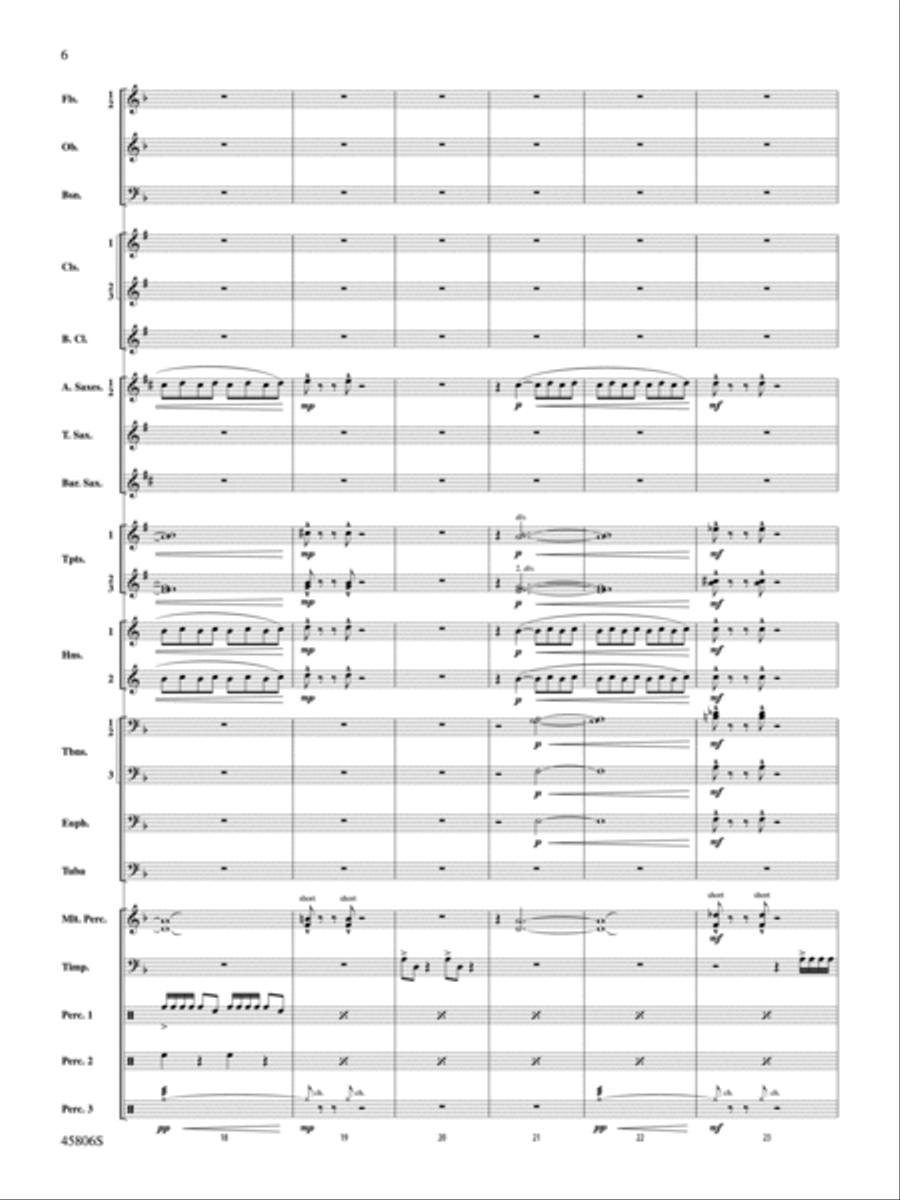 Children of a Different Sun: Score Concert Band scores gallery preview page 6
