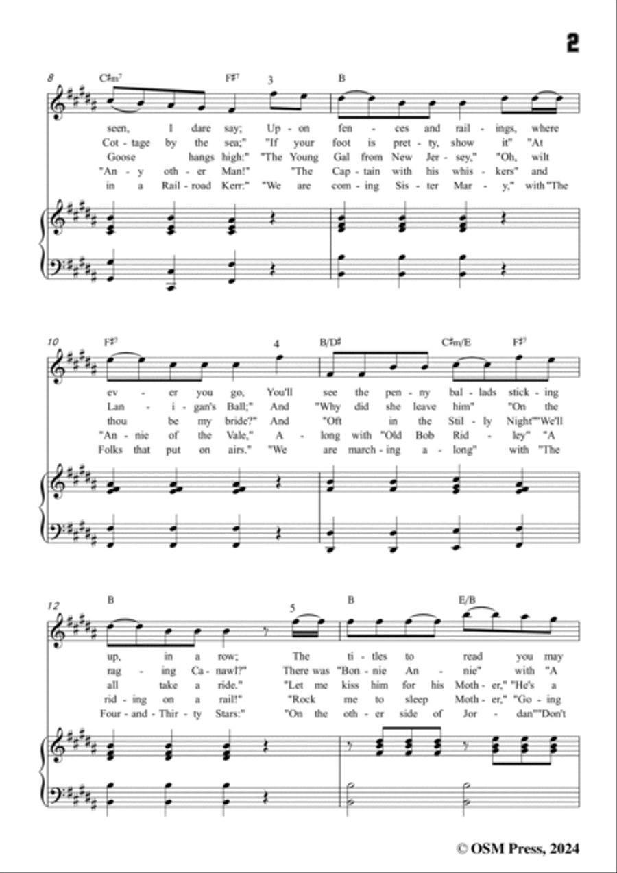 S. Foster-The Song of All Songs,in B Major Voice scores gallery preview page 3