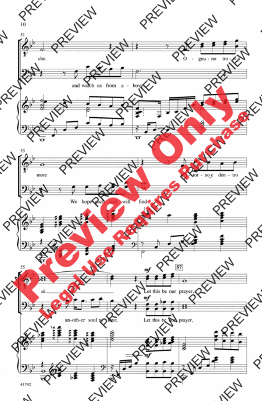 The Prayer The Prayer Men's Choir scores gallery preview page 10