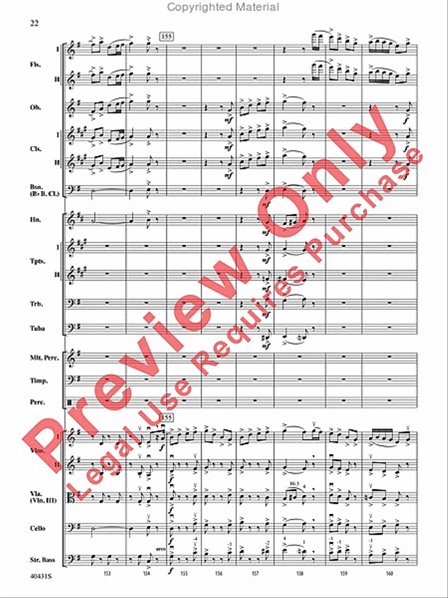 Leroy Anderson's Irish Suite, Part 2 (Themes from) Full Orchestra scores gallery preview page 23