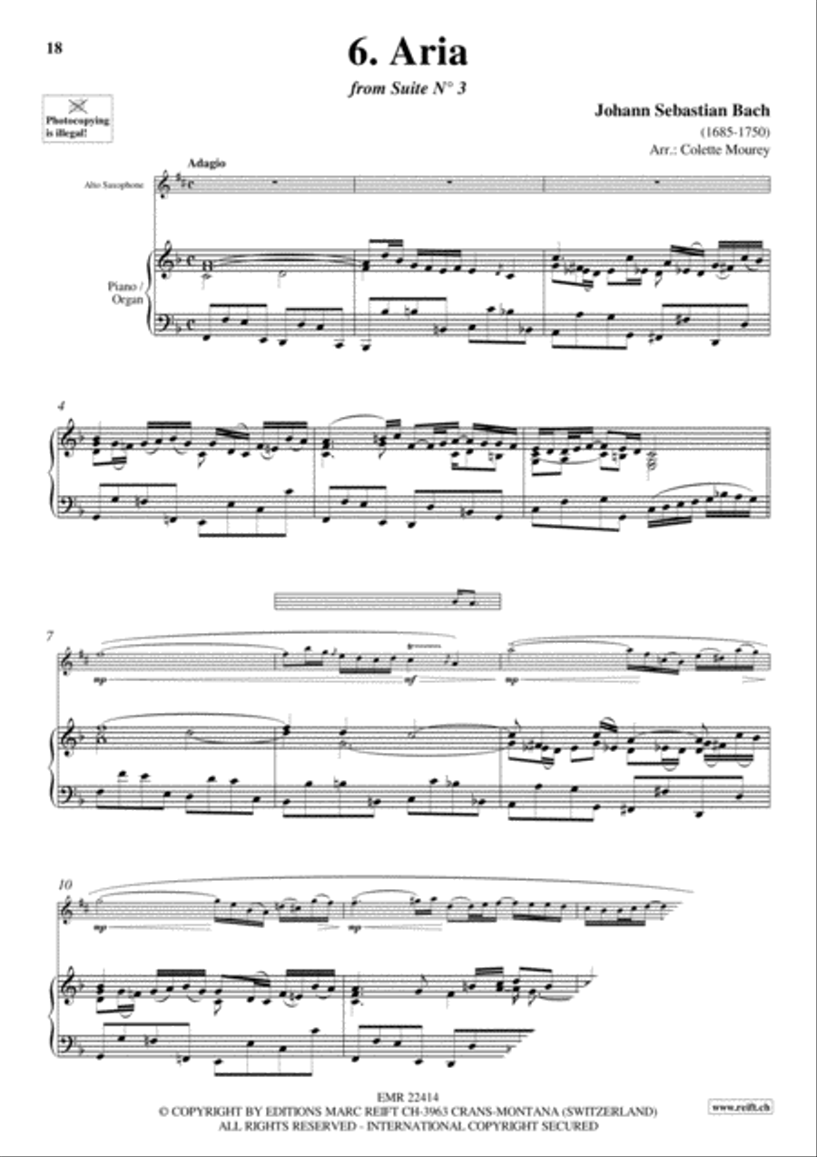 20 Greatest Arias Alto Saxophone scores gallery preview page 8