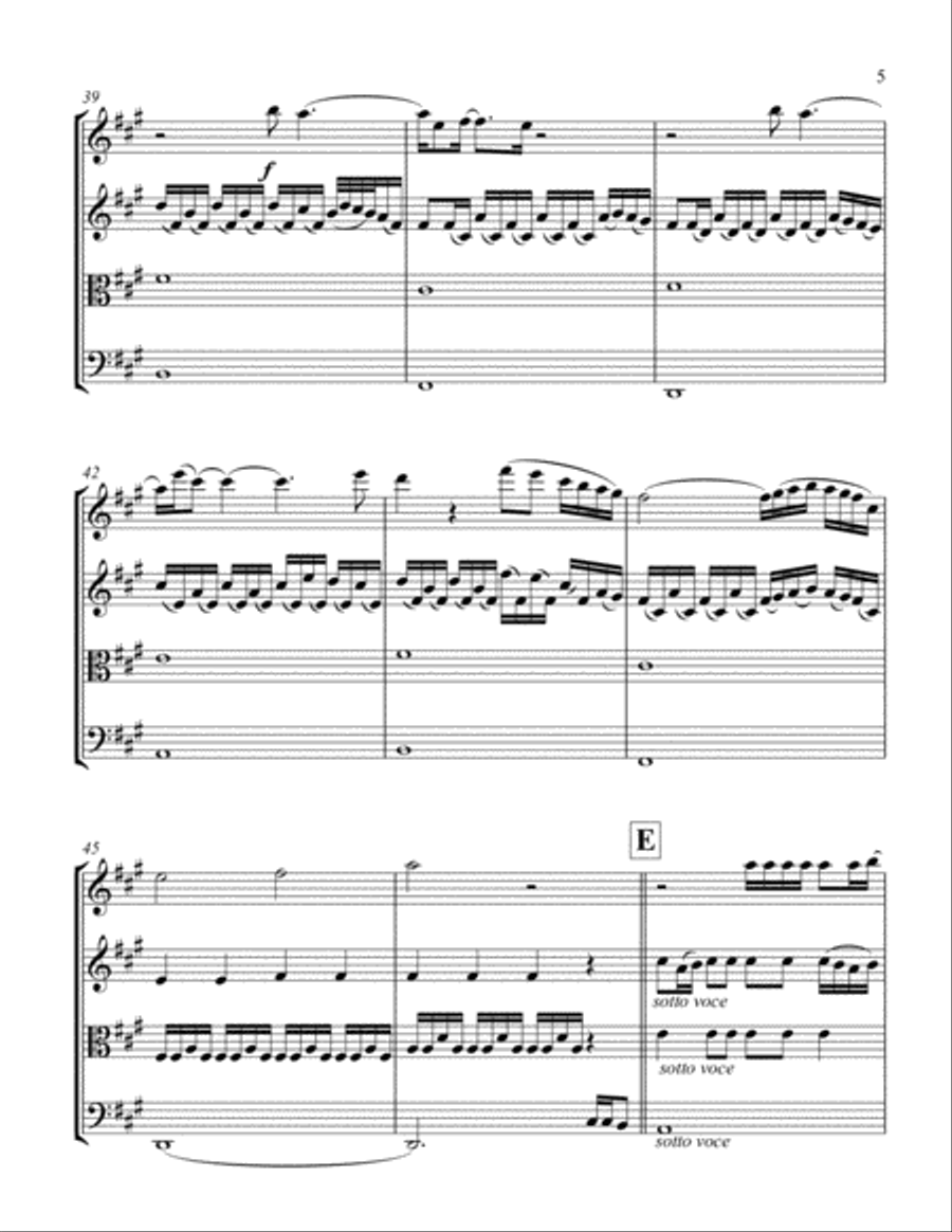 Halo String Quartet scores gallery preview page 5
