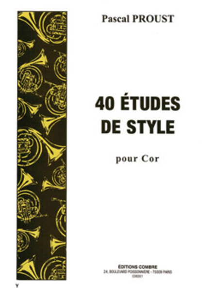 Etudes de style (40)