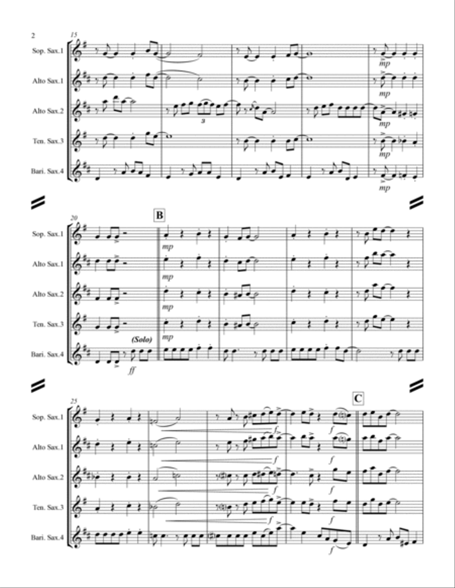Blue Moon Woodwind Quartet scores gallery preview page 3