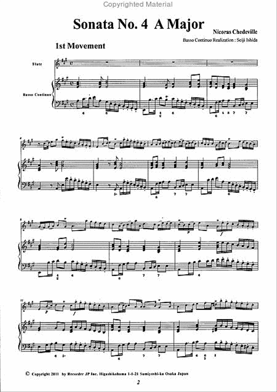 Il pastor fido Vol. 2 Il pastor fido Vol. 2 Flute scores gallery preview page 2