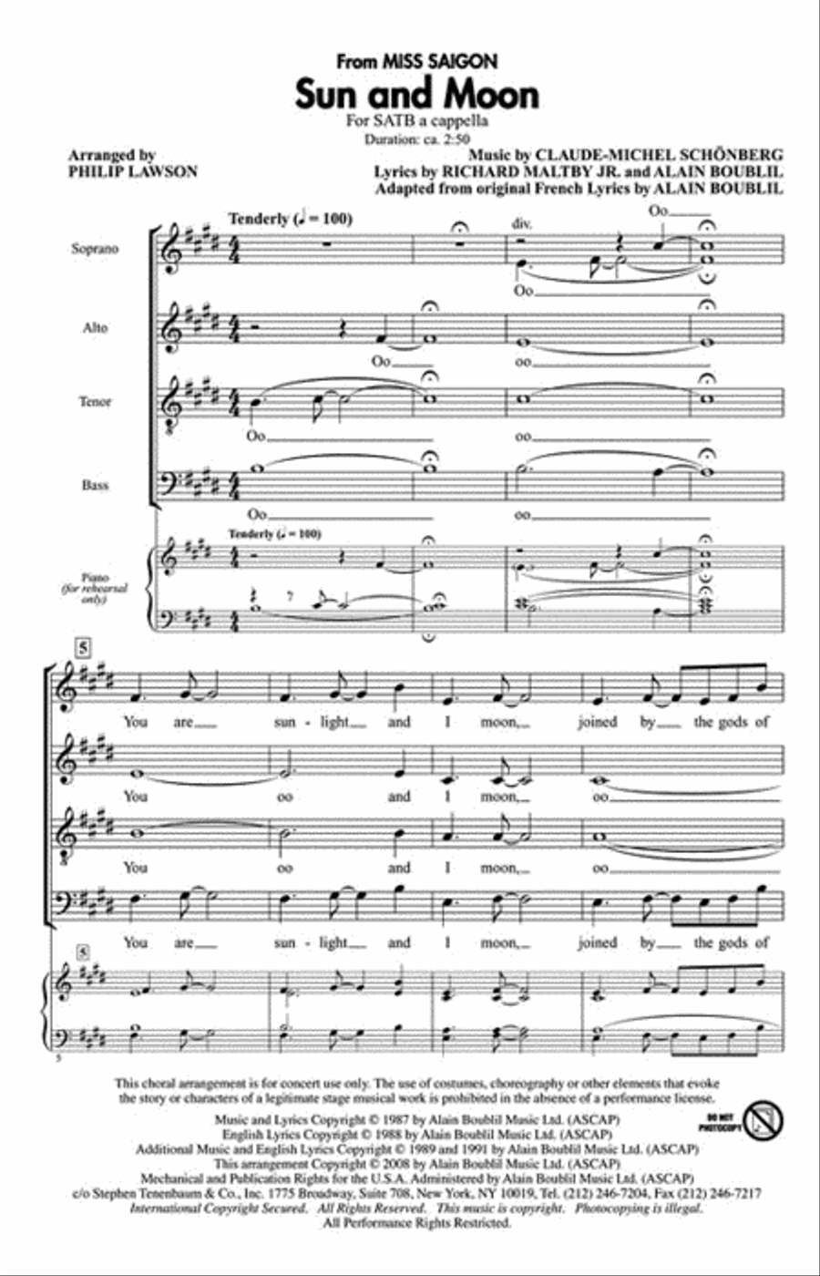 Sun and Moon 4-Part scores gallery preview page 2