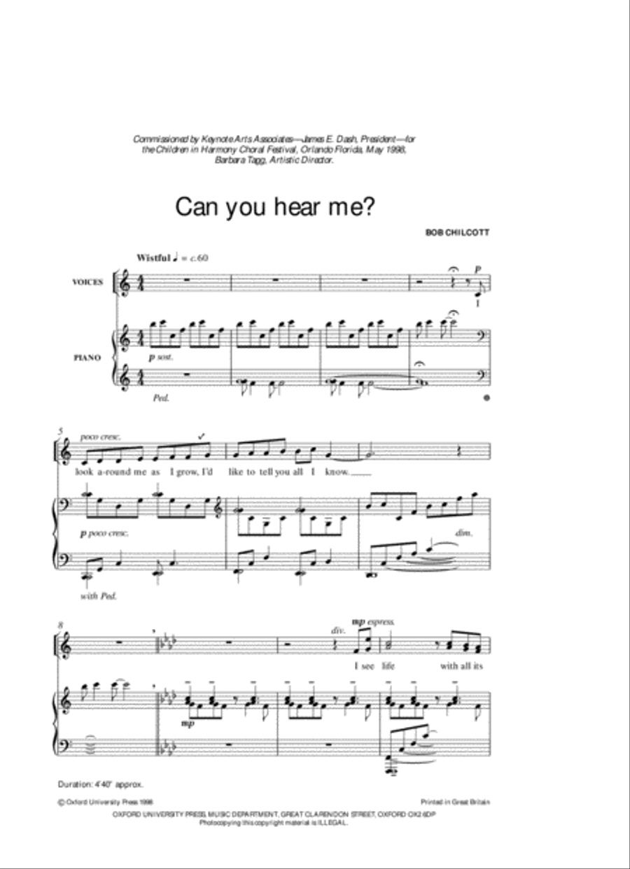 Can you hear me? Can you hear me? 2-Part scores gallery preview page 2