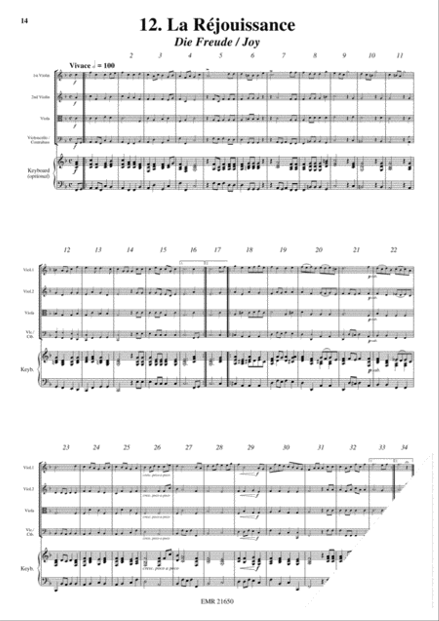 12 Heroic Marches String Quartet scores gallery preview page 14