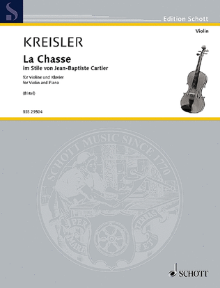 Book cover for Kreisler Cm16 Chasse Cartier Vln Pft