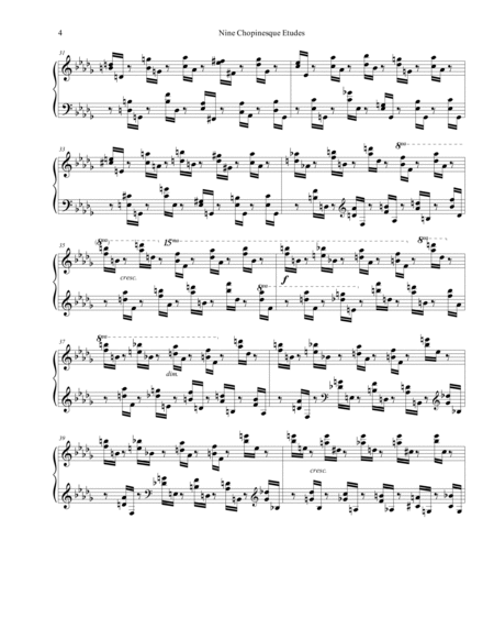 Chopinesque Etude No. 4 in B-flat Minor