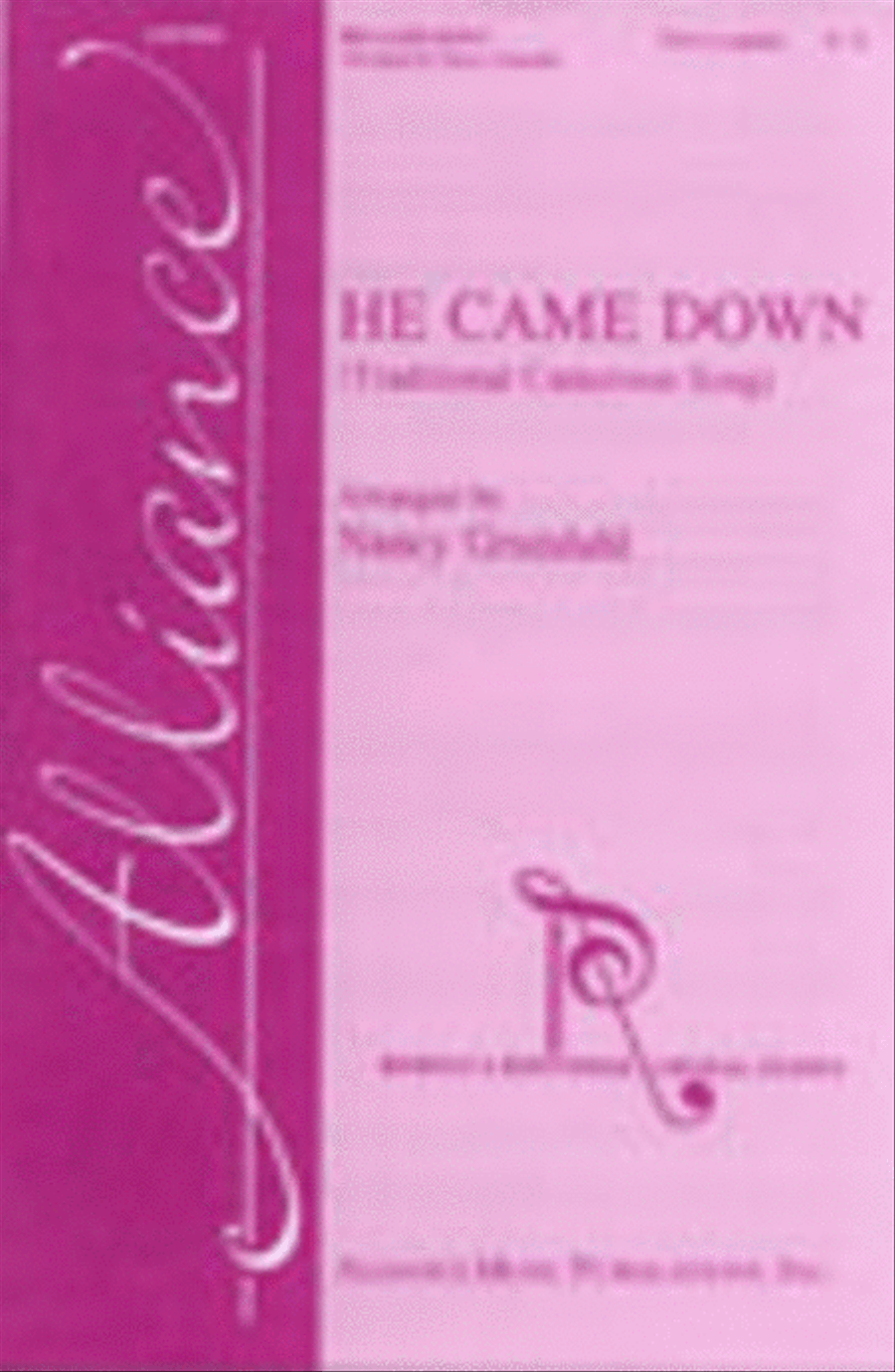 He Came Down He Came Down SSAA scores gallery preview page 1