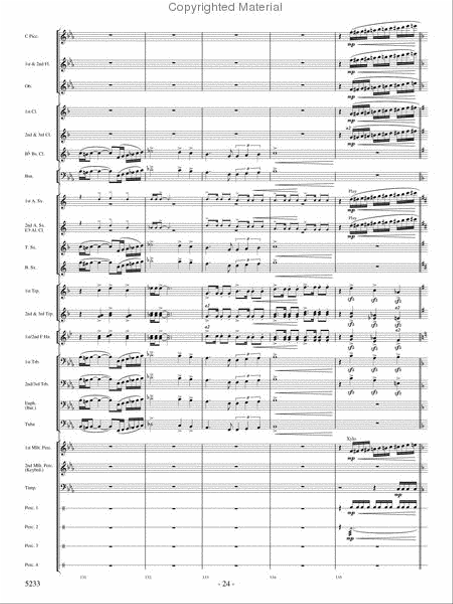 Upon These Wings Upon These Wings Concert Band scores gallery preview page 23