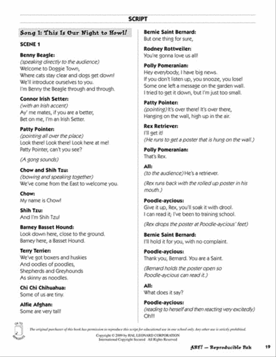 Arf! Arf! Choir scores gallery preview page 7
