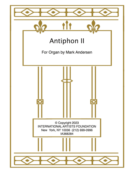 Antiphon No. II for organ by Mark Andersen