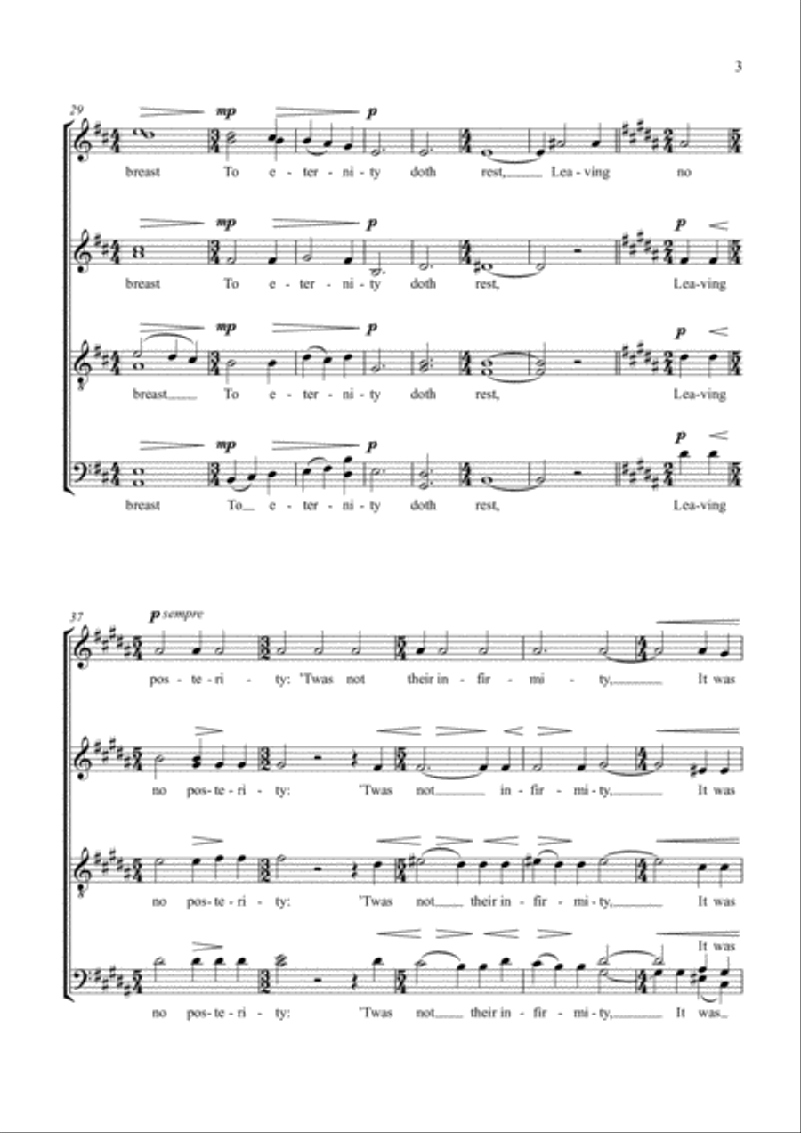 Enclos'd In Cinders Enclos'd In Cinders 4-Part scores gallery preview page 3