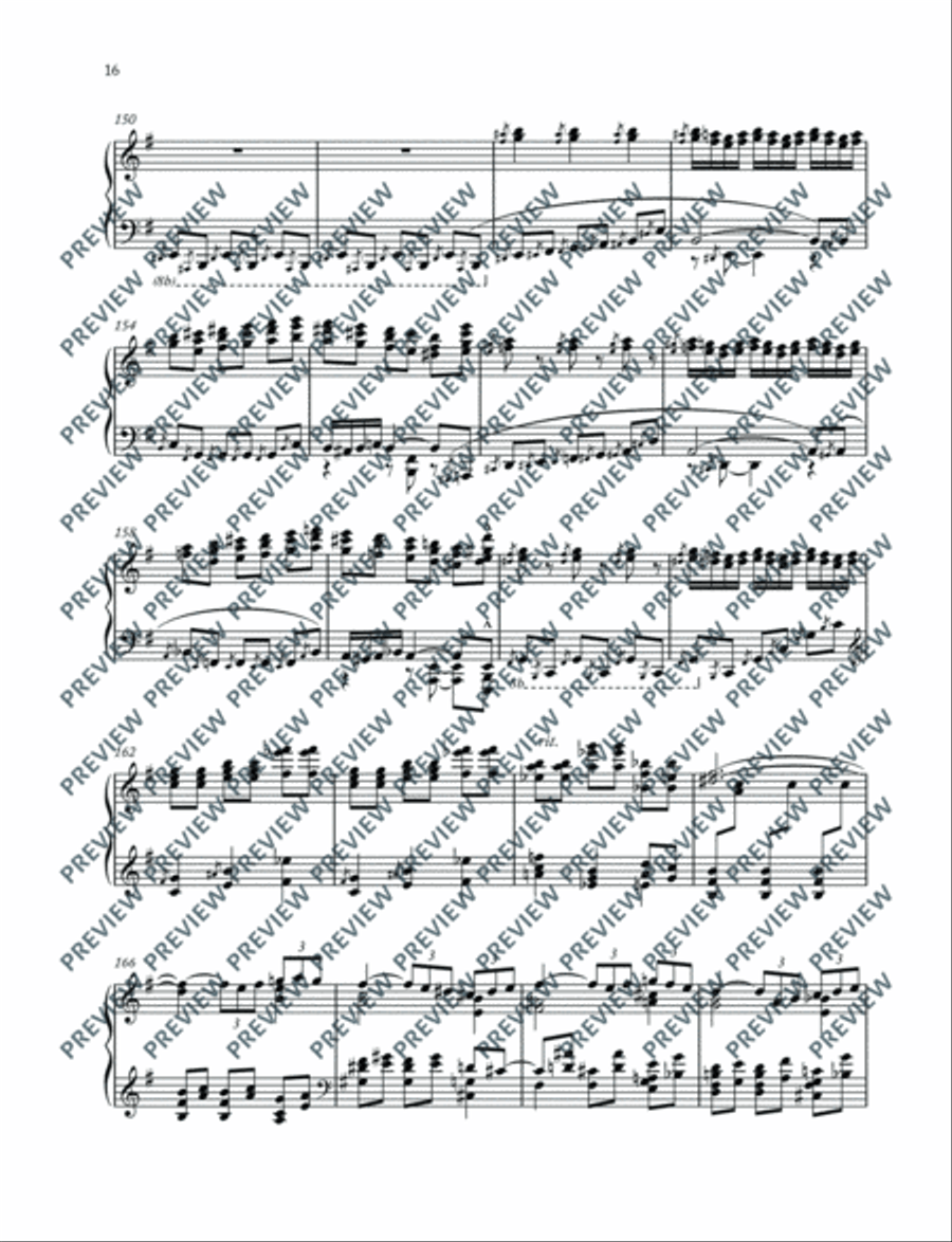 Carmen Paraphrases Piano Solo scores gallery preview page 17