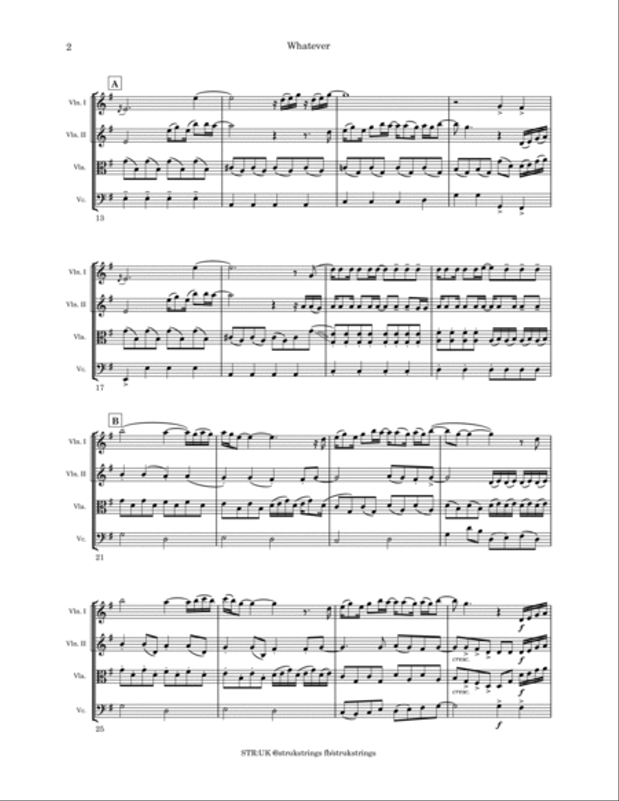 Whatever String Quartet scores gallery preview page 3