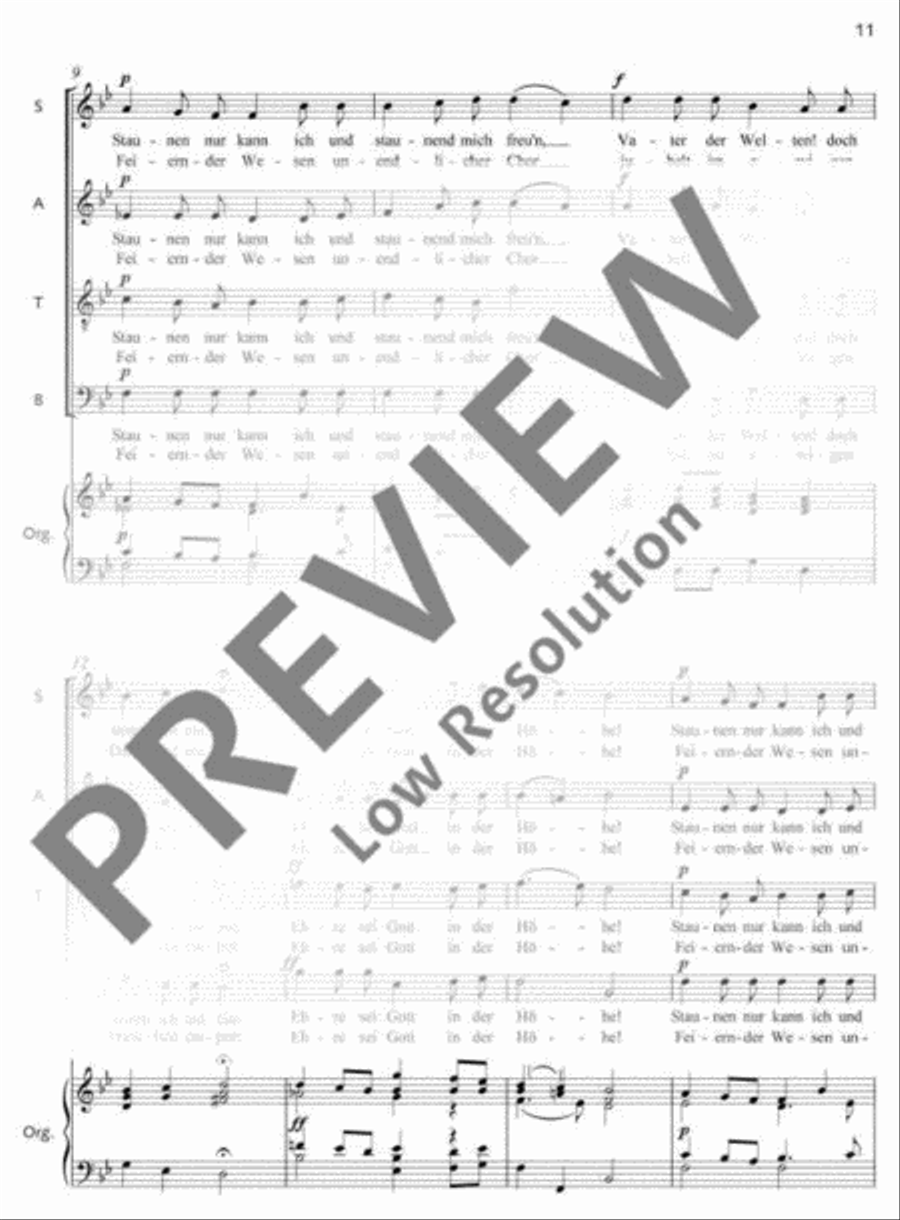 German Mass 4-Part scores gallery preview page 12