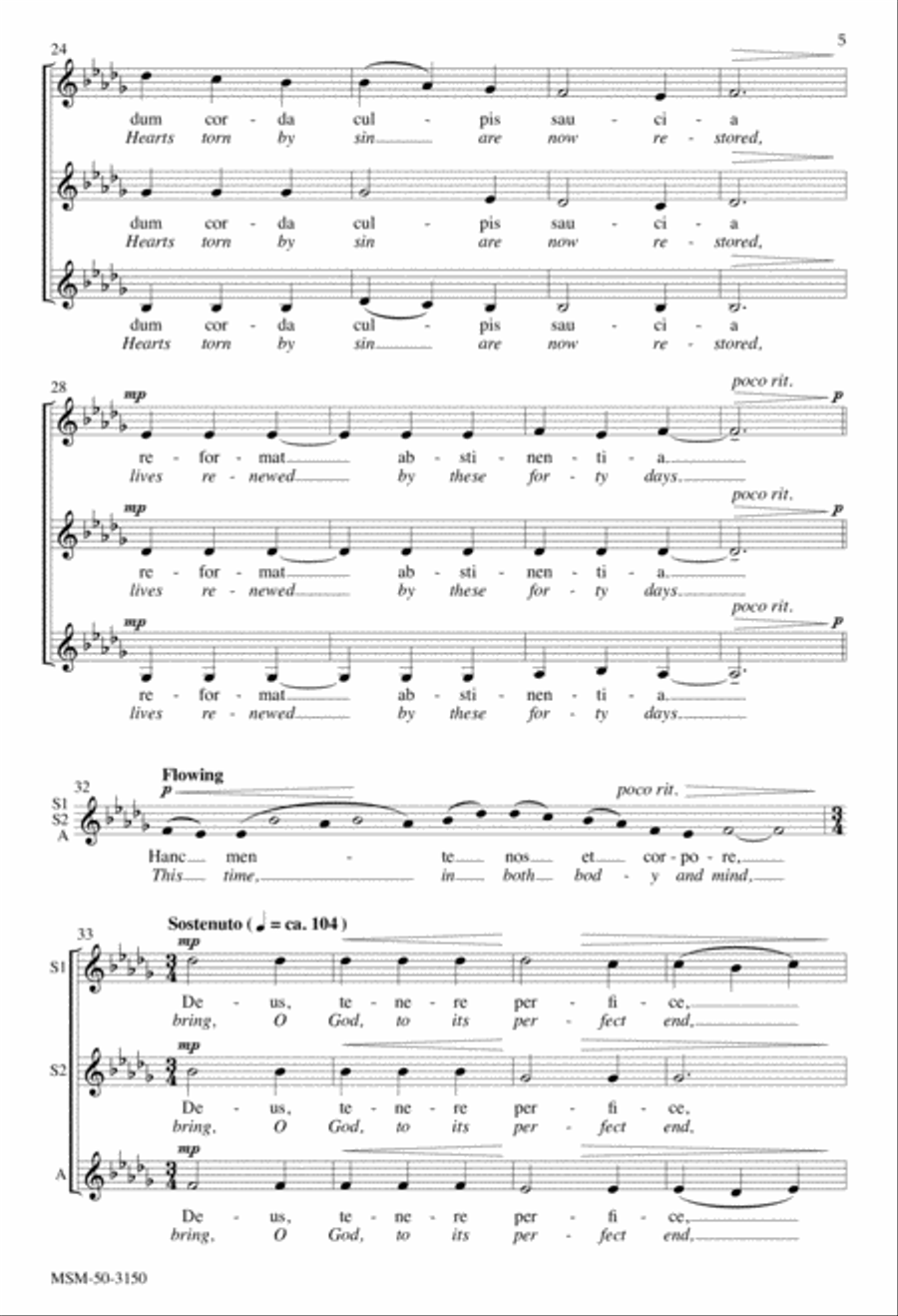 Nunc tempus acceptabile Now Is the Time Acceptable SSA scores gallery preview page 4