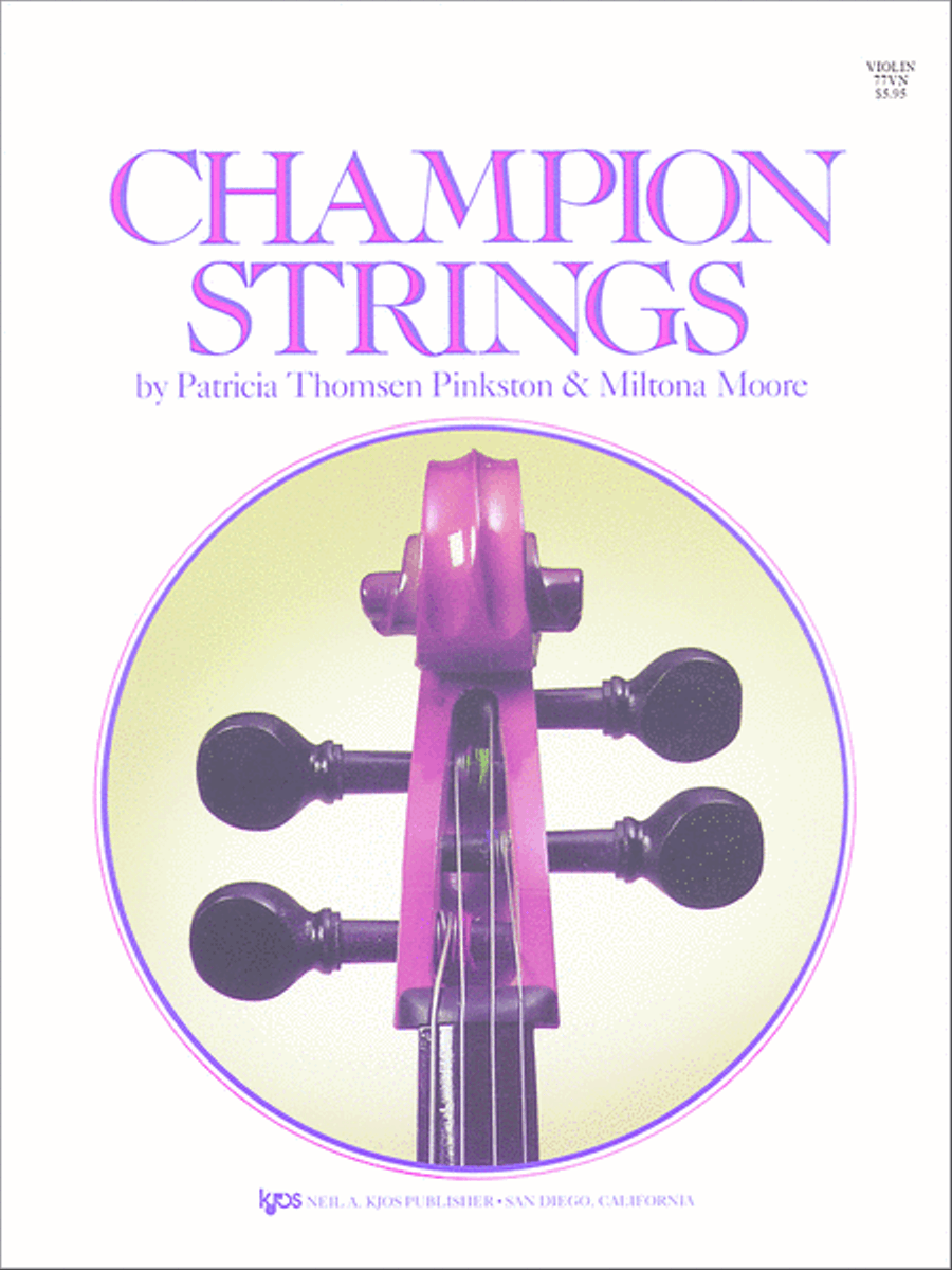 Book cover for Champion Strings - Violin