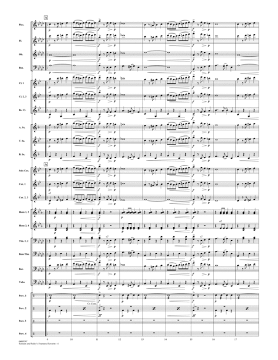 Barnum and Bailey's Fractured Favorite - Conductor Score (Full Score) Concert Band scores gallery preview page 4