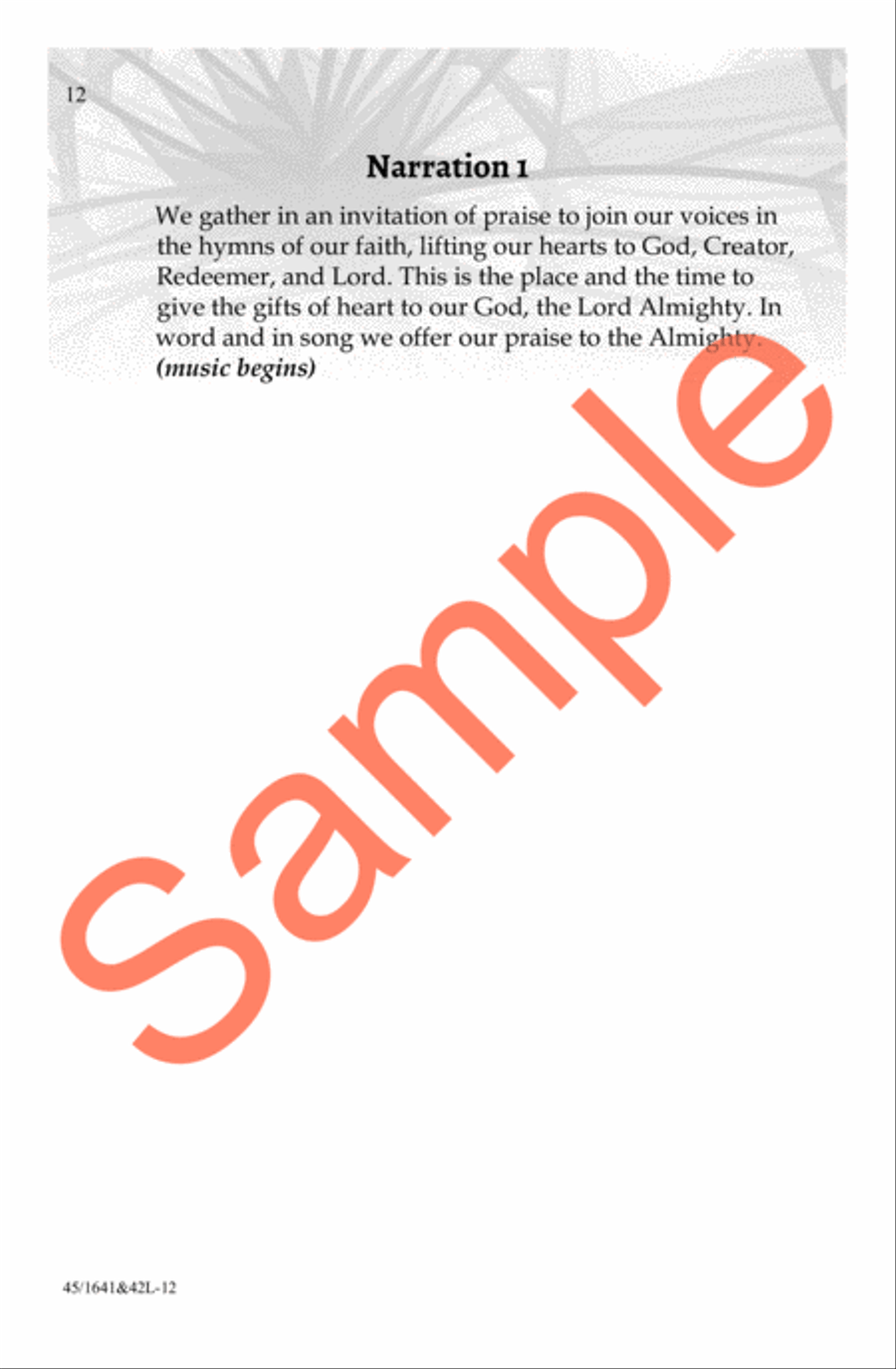 A Festival of Hymns SATB 4-Part scores gallery preview page 12