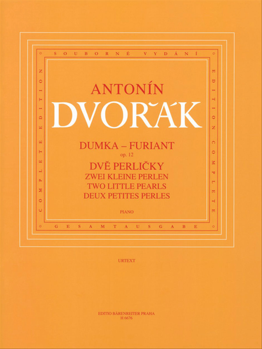 Dumka - Furiant, op. 12 / Zwei kleine Perlen (B 156) Piano Solo scores gallery preview page 1