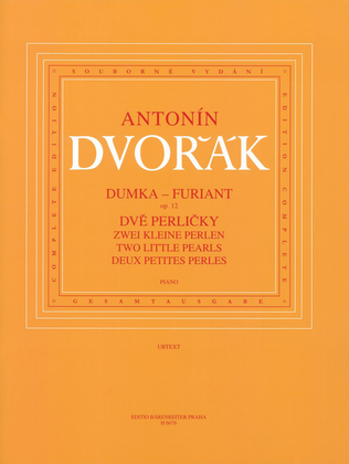 Book cover for Dumka - Furiant, op. 12 / Zwei kleine Perlen (B 156)