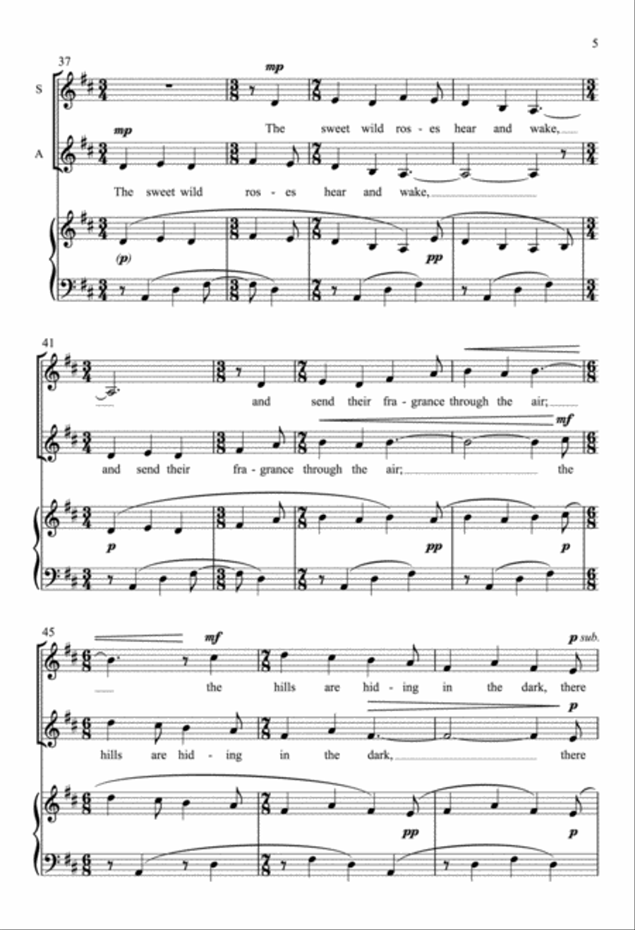 Boat Song SSA scores gallery preview page 4