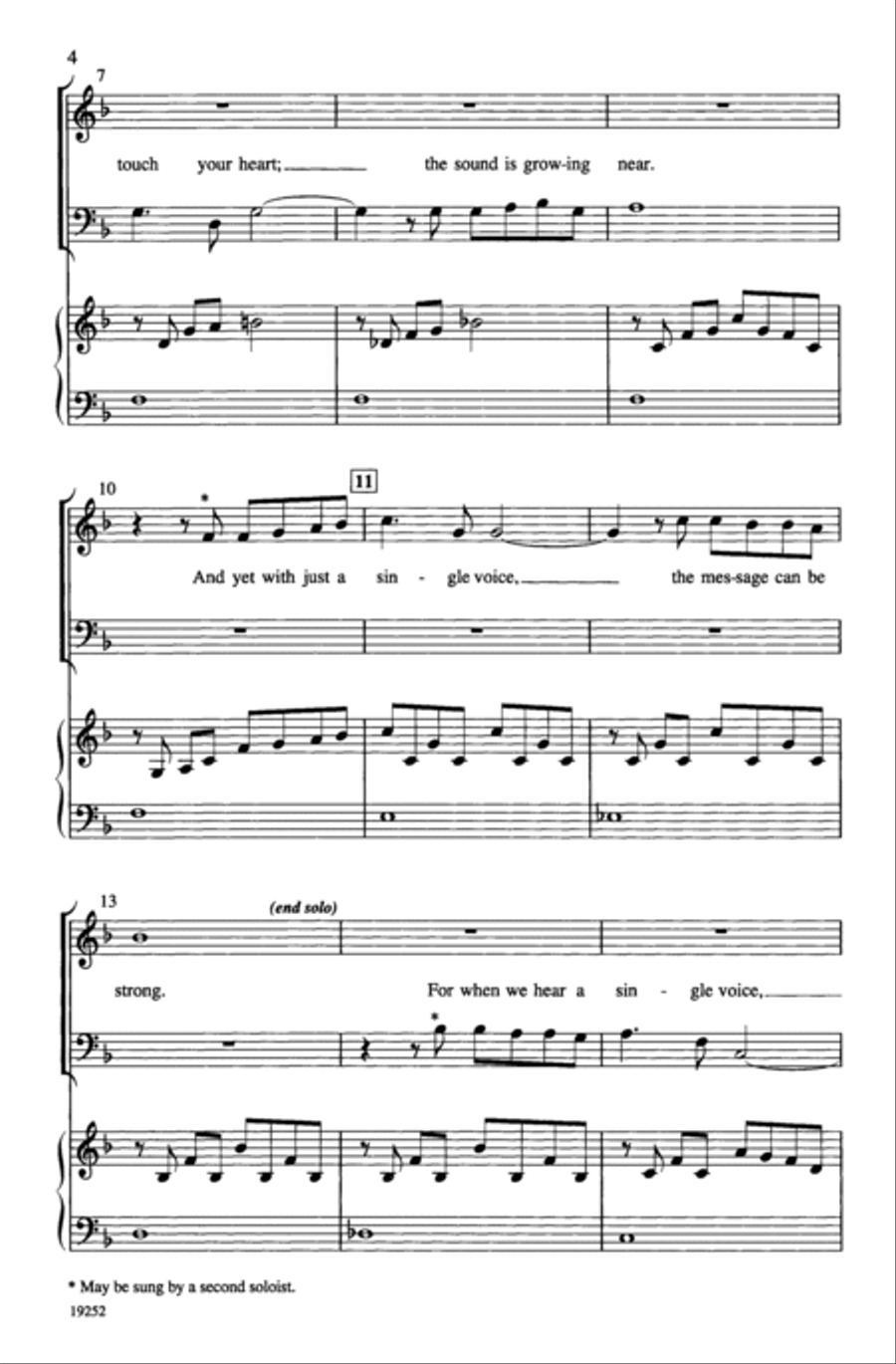 Just a Single Voice Just a Single Voice 4-Part scores gallery preview page 3