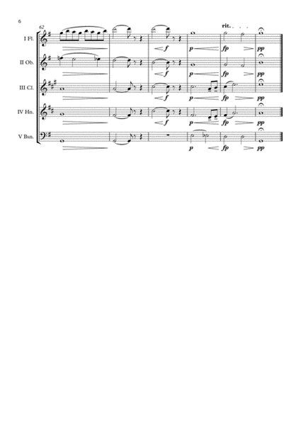 Two Elegiac Melodies "II. Last spring" (Edvard Grieg) Wind Quintet arr. Adrian Wagner image number null