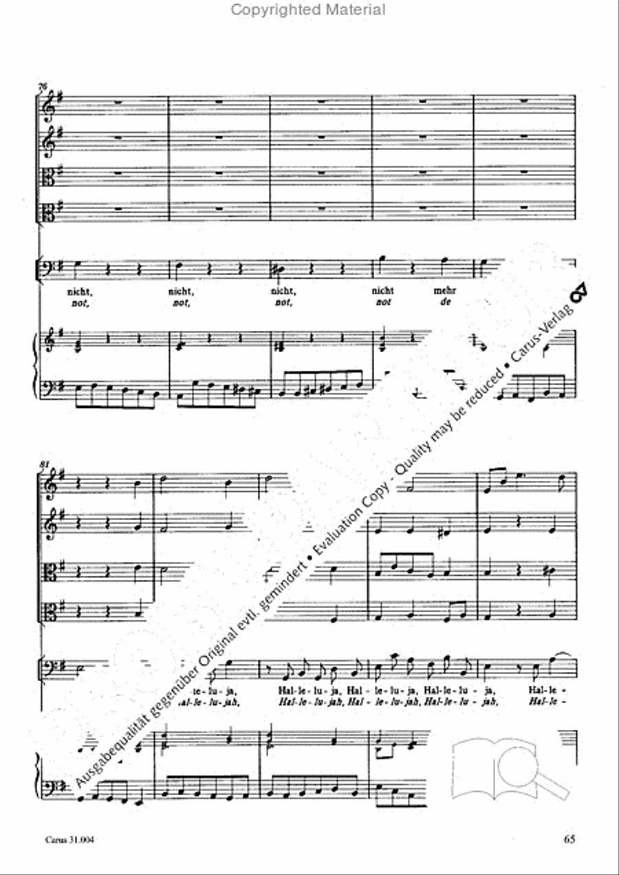 Christ lay in death's cold prison (Christ lag in Todesbanden) 4-Part scores gallery preview page 63