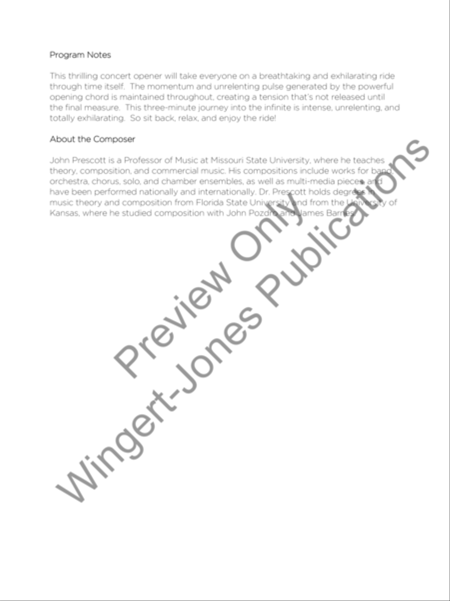Infinity Fanfare Concert Band scores gallery preview page 3