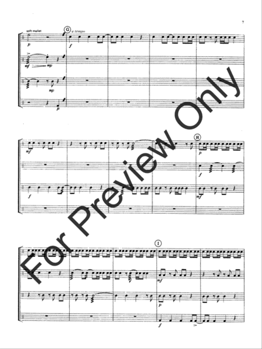 Introduction and Allegro Percussion scores gallery preview page 7