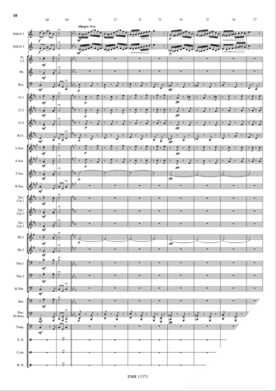 Csardas Csardas Concert Band scores gallery preview page 10