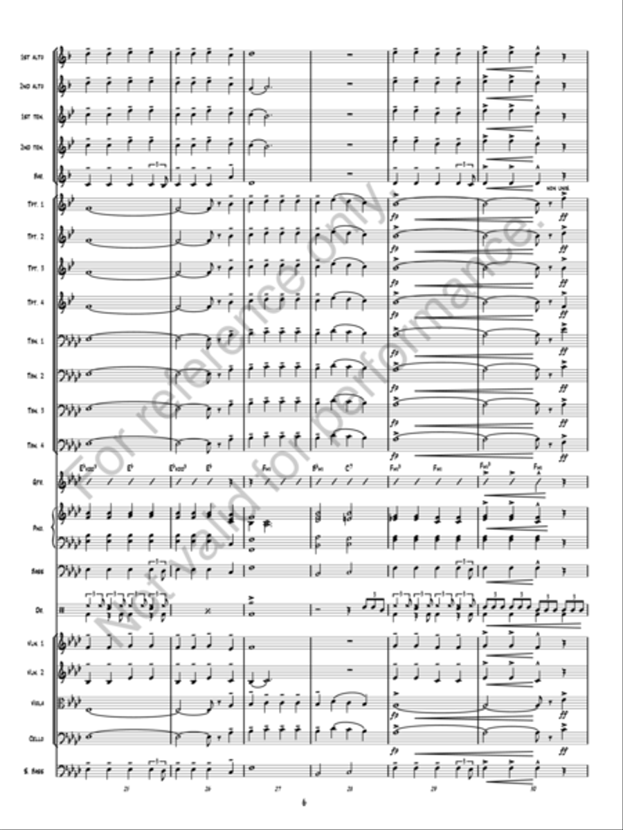 Christmas Fantasy Jazz Ensemble scores gallery preview page 6