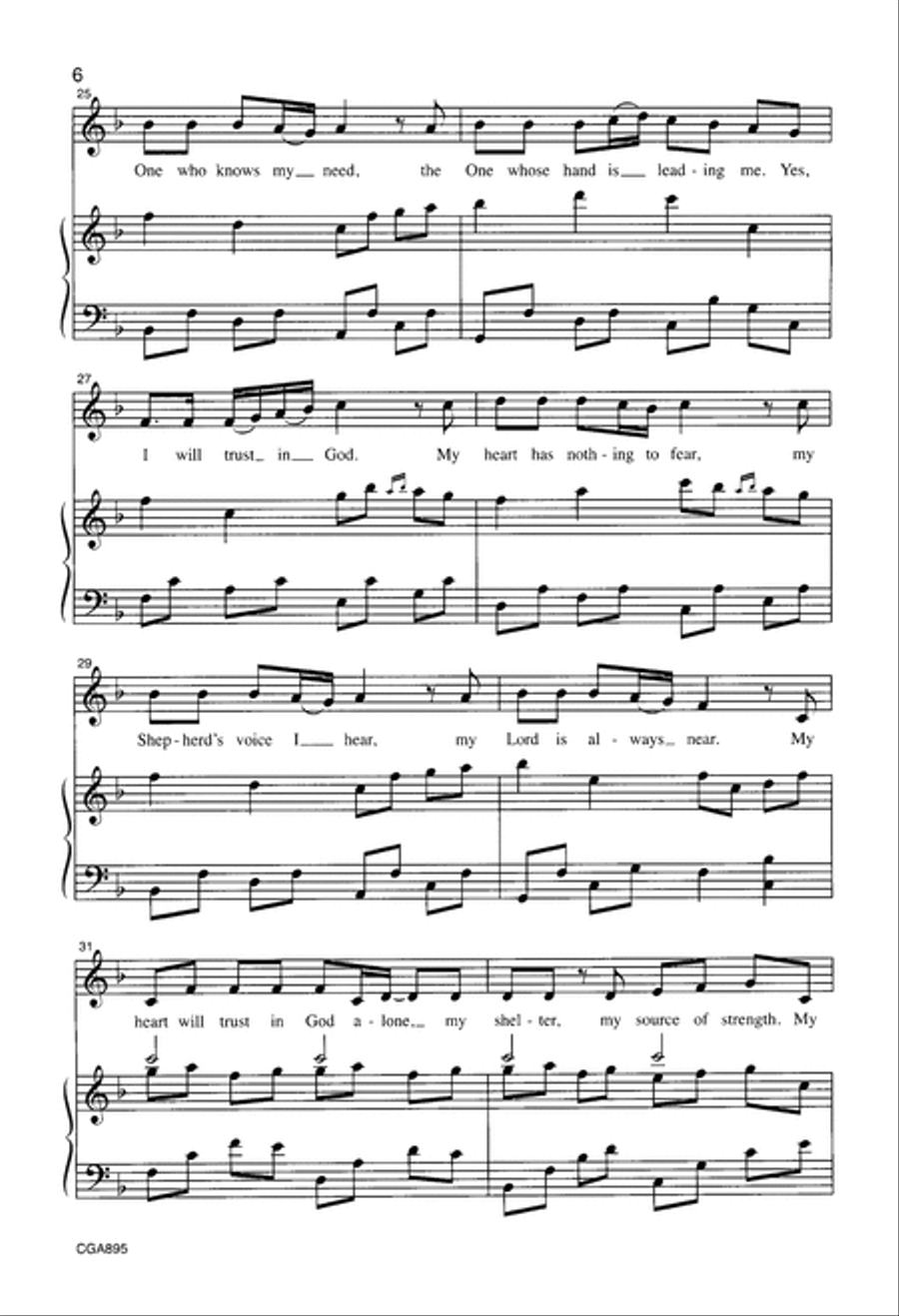 I Will Trust in God I Will Trust in God Choir scores gallery preview page 6