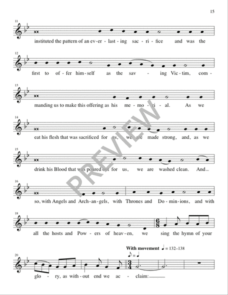 Eucharistic Prayer III with Additional Prefaces for 