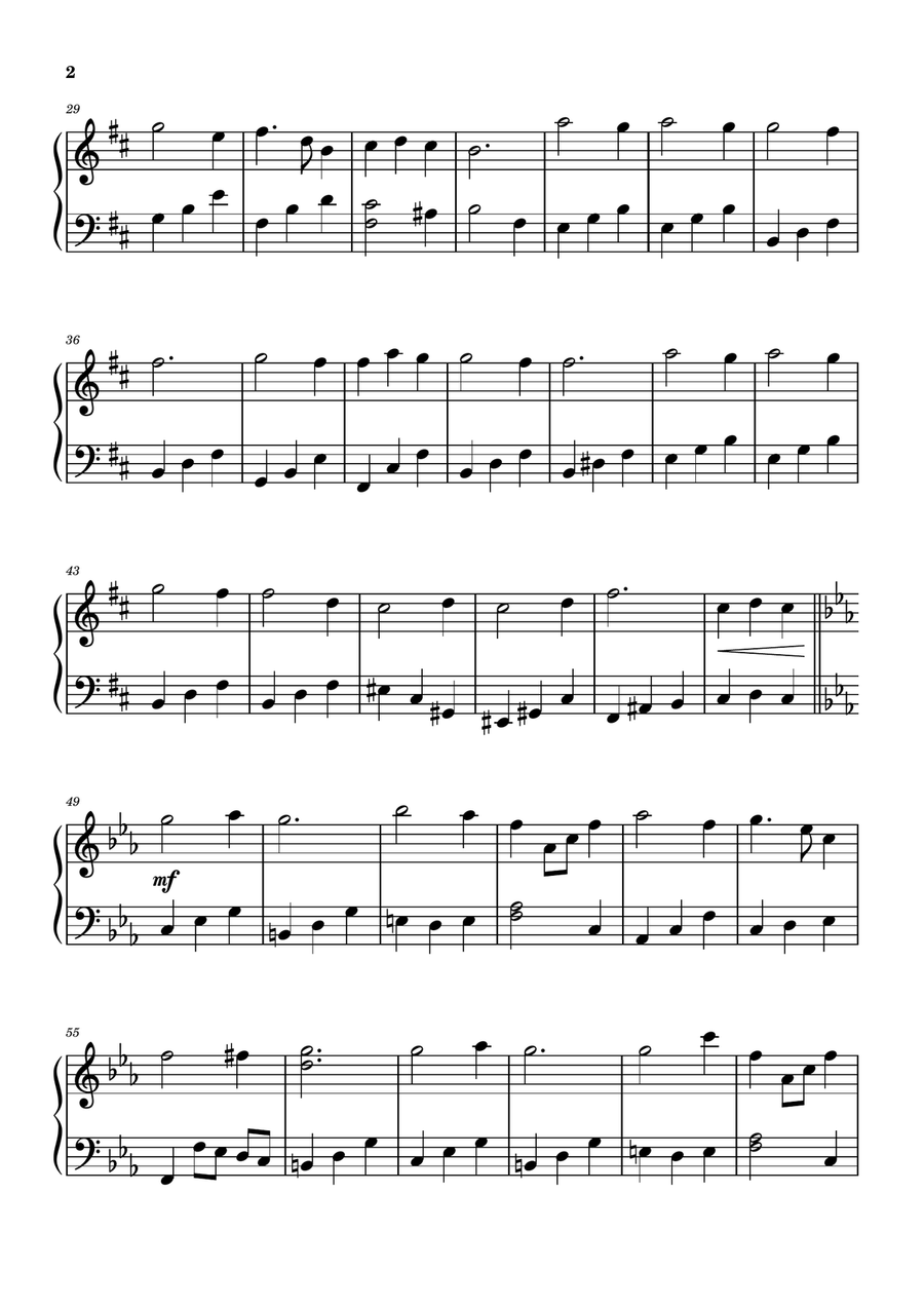 Once Upon A December Easy Piano scores gallery preview page 2