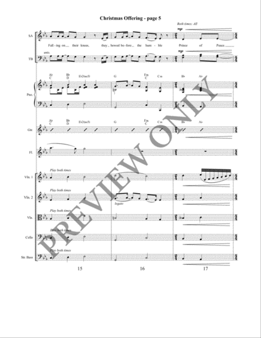 Christmas Offering 4-Part scores gallery preview page 6
