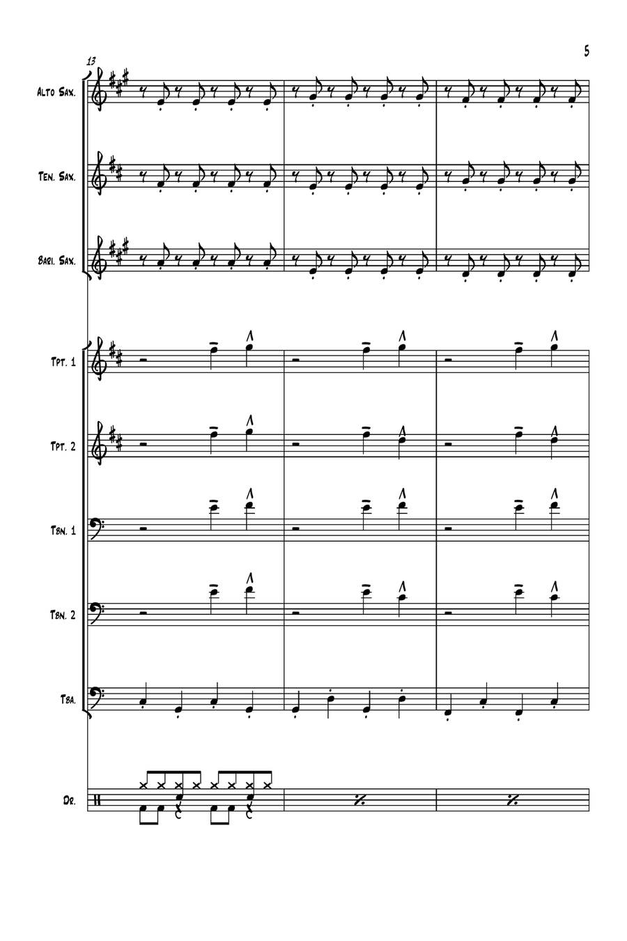 All The Small Things Large Ensemble scores gallery preview page 5