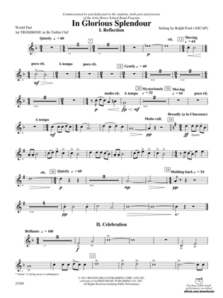 In Glorious Splendour: (wp) 1st B-flat Trombone T.C.