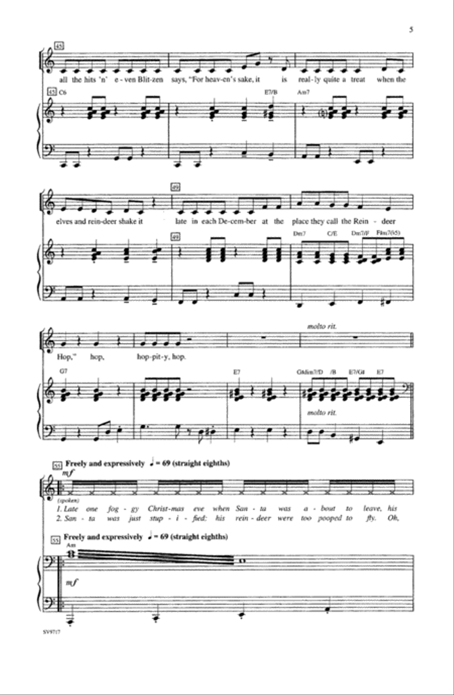 The Reindeer Hop Choir scores gallery preview page 4