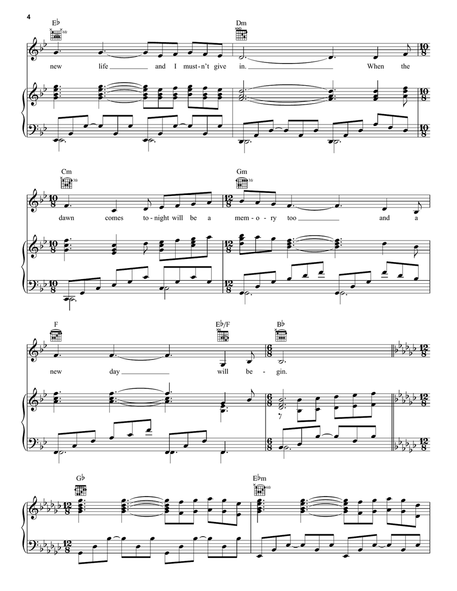 Memory (from Cats) Acoustic Guitar scores gallery preview page 4