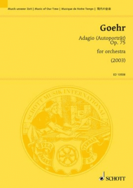 Adagio (autoportrat) Op. 75 Orchestra Study Score