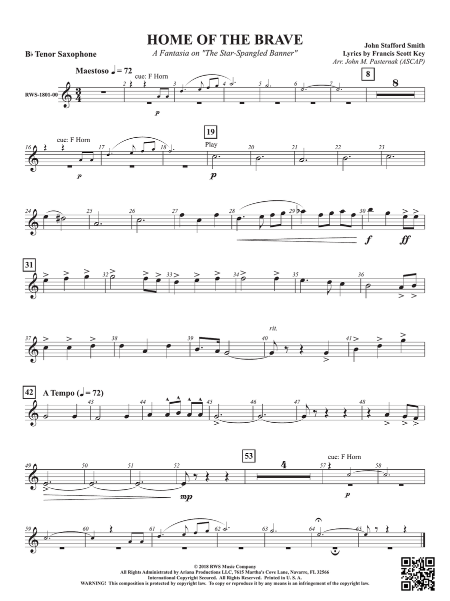 Home of the Brave - A Fantasia on 